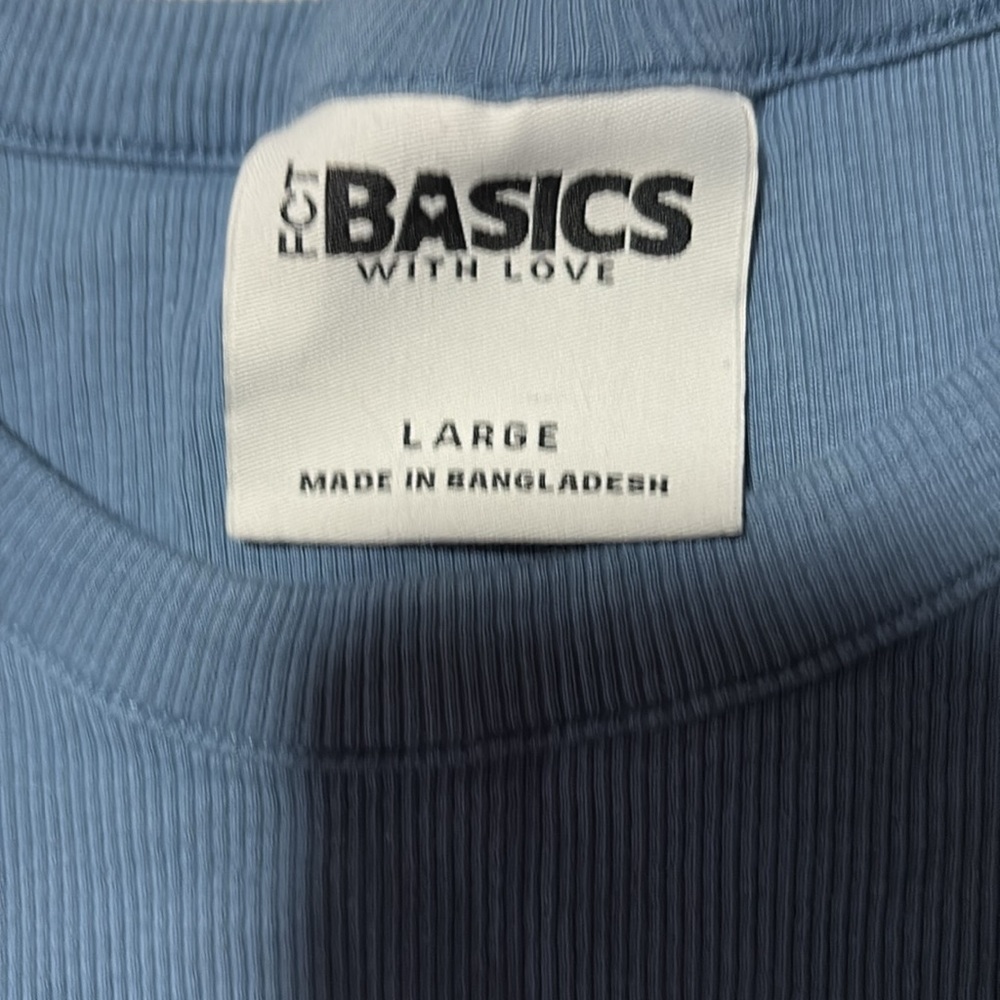 FCT Basics blue crop top - Picture 2 of 2